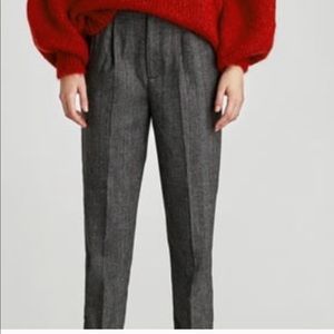 ZARA | Cropped Trousers with Pleats | XS